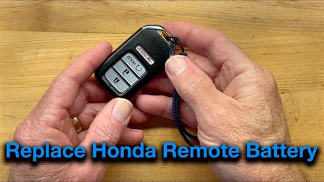 How To Change Honda Car Key Fob Battery .